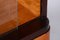 Czech Art Deco Cabinet in Oak, Maple and Glass, 1930s 13