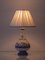 Portuguese Blue and White Faience Ceramic Table Lamp, 1950s 4
