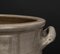 Large Vintage Brown Gray Enameled Earthenware Pot, 1930s 6