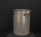 Large Vintage Brown Gray Enameled Earthenware Pot, 1930s 4