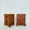 German Art Deco Night Cabinets in Walnut and Oak with Storage, 1920s, Set of 2 8