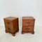 German Art Deco Night Cabinets in Walnut and Oak with Storage, 1920s, Set of 2 10