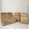 Mid-Century Italian Modular Sofa in Beige Corduroy, 1970s, Set of 5, Image 6