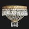 Bronze and Crystal Ceiling Lamp, 1960s 1