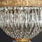 Bronze and Crystal Ceiling Lamp, 1960s 7