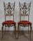 Italienische Stühle im Neoklassizistischen Stil, 1950er, 2er Set 1