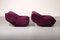 Poltrone Papillon viola di Guido Maria Rosati per Giovannetti, 1974, set di 2, Immagine 8