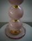 Mid-Century Style Pink Blown Murano Glass and Brass Table Lamp, 2000 6