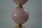 Mid-Century Style Pink Blown Murano Glass and Brass Table Lamp, 2000 3