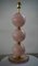 Mid-Century Style Pink Blown Murano Glass and Brass Table Lamp, 2000 1