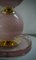 Mid-Century Style Pink Blown Murano Glass and Brass Table Lamp, 2000 7