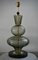 Mid-Century Style Round Smoky Murano Glass and Brass Table Lamp, 2000s 8