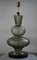 Mid-Century Style Round Smoky Murano Glass and Brass Table Lamp, 2000s 6