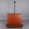 Italian Magazine Rack in Brown Leather and Metal from Porada, 1980s 6