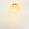 Large Mid-Century Modern Amber Bubble Glass Flush Mount by Helena Tynell for Limburg, Germany, 1970s 5