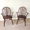 Mid-Century English Windsor Wheelback Armchairs in Oak, 1950s, Set of 2 5