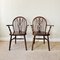 Mid-Century English Windsor Wheelback Armchairs in Oak, 1950s, Set of 2 1