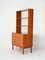 Vintage Scandinavian Bookcase with Hinged Doors and Open Shelves, 1950s 4