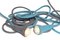 Luminaire Matt en Laine Angora Bleue par LLOT LLOV 3