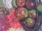 Roger Nivelt, Still Life with Apples and Flowers, 1945, Oil on Canvas, Framed 8