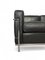 LC2 Grand Confort Sofa in Black Leather from Cassina, 1980s 8