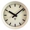 Orologio da parete industriale in bachelite beige di Pragotron, anni '60, Immagine 1