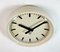 Orologio da parete industriale in bachelite beige di Pragotron, anni '60, Immagine 6