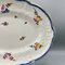 Plato de servicio antiguo de porcelana con plato de flores e insectos pintado a mano de Nantgarw, 1817-1820, Imagen 11