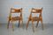 Chaises CH29 Sawbuck par Hans J. Wegner pour Carl Hansen & Søn, 1950s, Set de 2 4