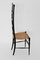 Italienischer Vintage Stuhl mit Hoher Rückenlehne von Chiavari, 1940er 2