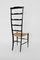 Vintage Italian High Back Ladder Chair from Chiavari, 1940s 3