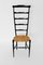 Vintage Italian High Back Ladder Chair from Chiavari, 1940s 10