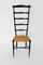 Vintage Italian High Back Ladder Chair from Chiavari, 1940s, Image 10