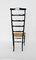 Vintage Italian High Back Ladder Chair from Chiavari, 1940s, Image 4