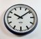 Industrial German Blue Factory Wall Clock from Burk, 1960s 6