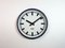Industrial German Blue Factory Wall Clock from Burk, 1960s 2
