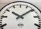 Industrial German Blue Factory Wall Clock from Burk, 1960s 11