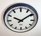 Industrial German Blue Factory Wall Clock from Burk, 1960s 4