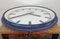 Industrial German Blue Factory Wall Clock from Burk, 1960s 13