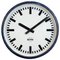 Industrial German Blue Factory Wall Clock from Burk, 1960s 1