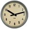 Orologio da parete industriale grigio di IBM, anni '50, Immagine 1
