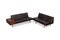 Modular Lounge System in Dark Brown Leather by George Nelson, 1950s, Image 2