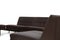Conjunto de sillones modular de cuero marrón oscuro de George Nelson, años 50, Imagen 10