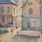Marcel Bertoin, Breton Village, 20th Century, Oil on Panel, Framed 12