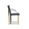 Chairs in Blue Leather and Golden Metal from Ronald Schmitt, Set of 4 9