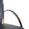 Chairs in Blue Leather and Golden Metal from Ronald Schmitt, Set of 4 4