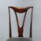 Chaises Vintage en Bois et Velours, Italie, 1950s, Set de 8 4