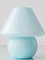 Lámparas de mesa Vetri Murano en forma de hongo de vidrio azul de La Murrina, años 80. Juego de 2, Imagen 5