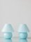 Vetri Murano Blue Glass Mushroom Table Lamps from La Murrina, 1980s, Set of 2 1