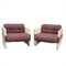 Vintage Italian Armchairs by Albert Leclerc, 1970s, Set of 2, Image 2